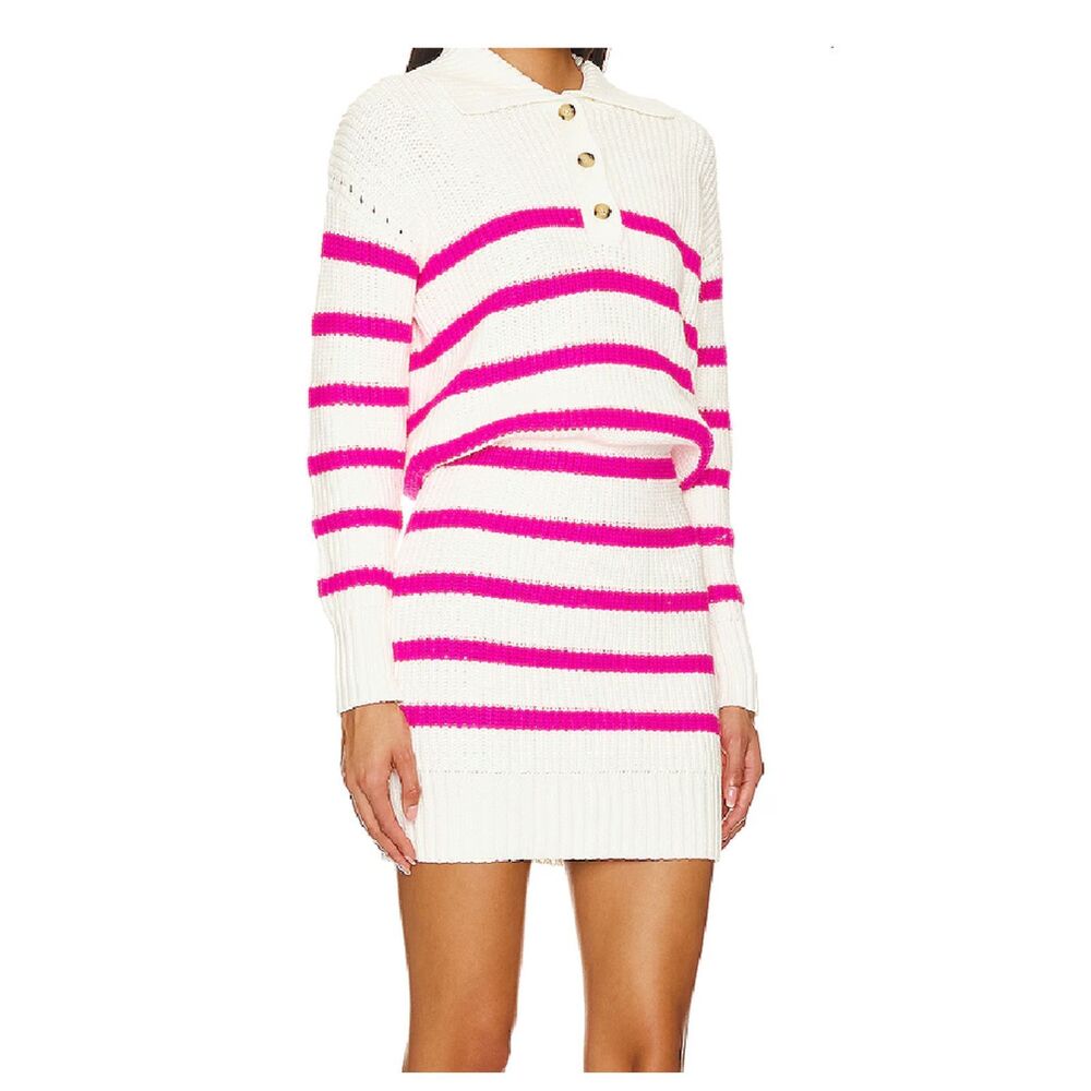 SAYLOR Brynda‎ Striped Sweater Mini Dress NWT Large